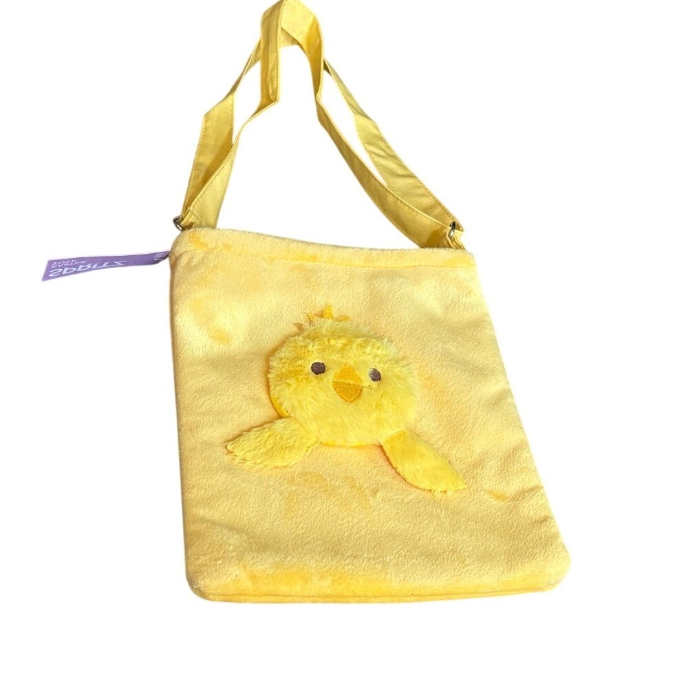 Spritz Easter Tote Kid Girl Yellow Plush Chick Shoulder Bag Super Soft GIFT NEW
